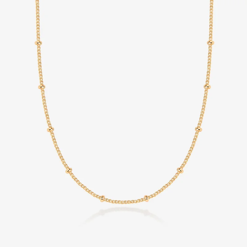 luxurious pearl necklaces for women-Ball Station Necklace