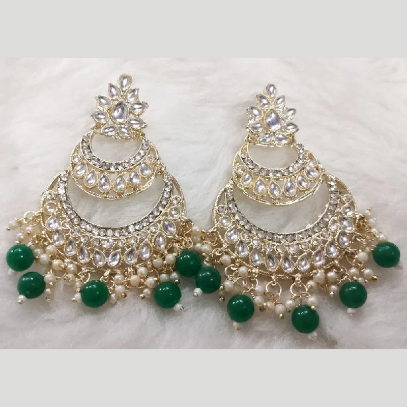 unique earrings for women-Khushboo Jewellers Gold Plated Dangler Earrings (Assorted Color)