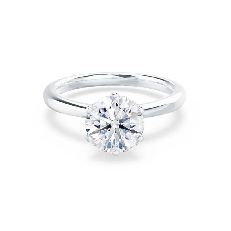 SERENITY - Ready to Ship 0.50ct Mined Diamond 6 Claw Solitaire