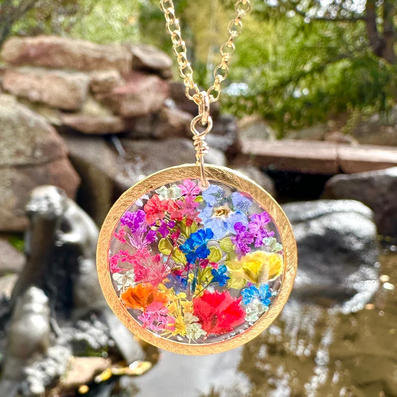 fashion-forward necklaces for women-Botanical Garden Necklace - BG 201